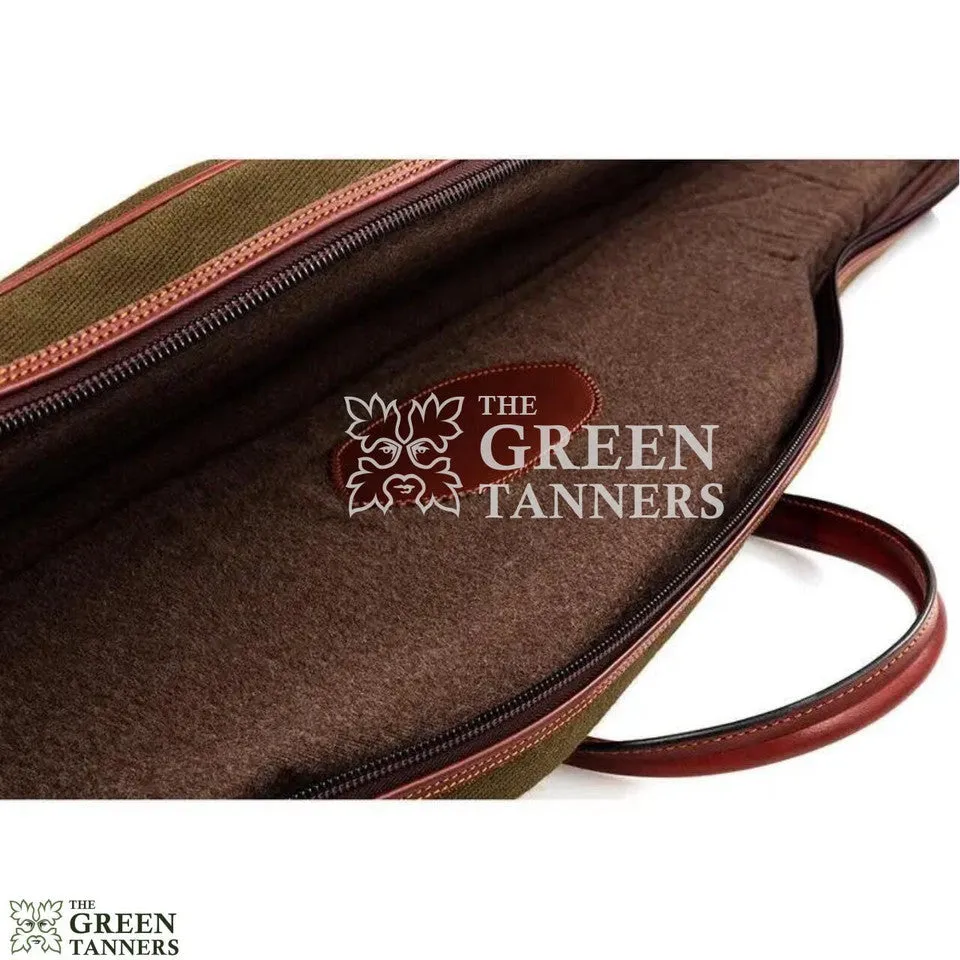 Canvas Rifle Case With Brass Zippers