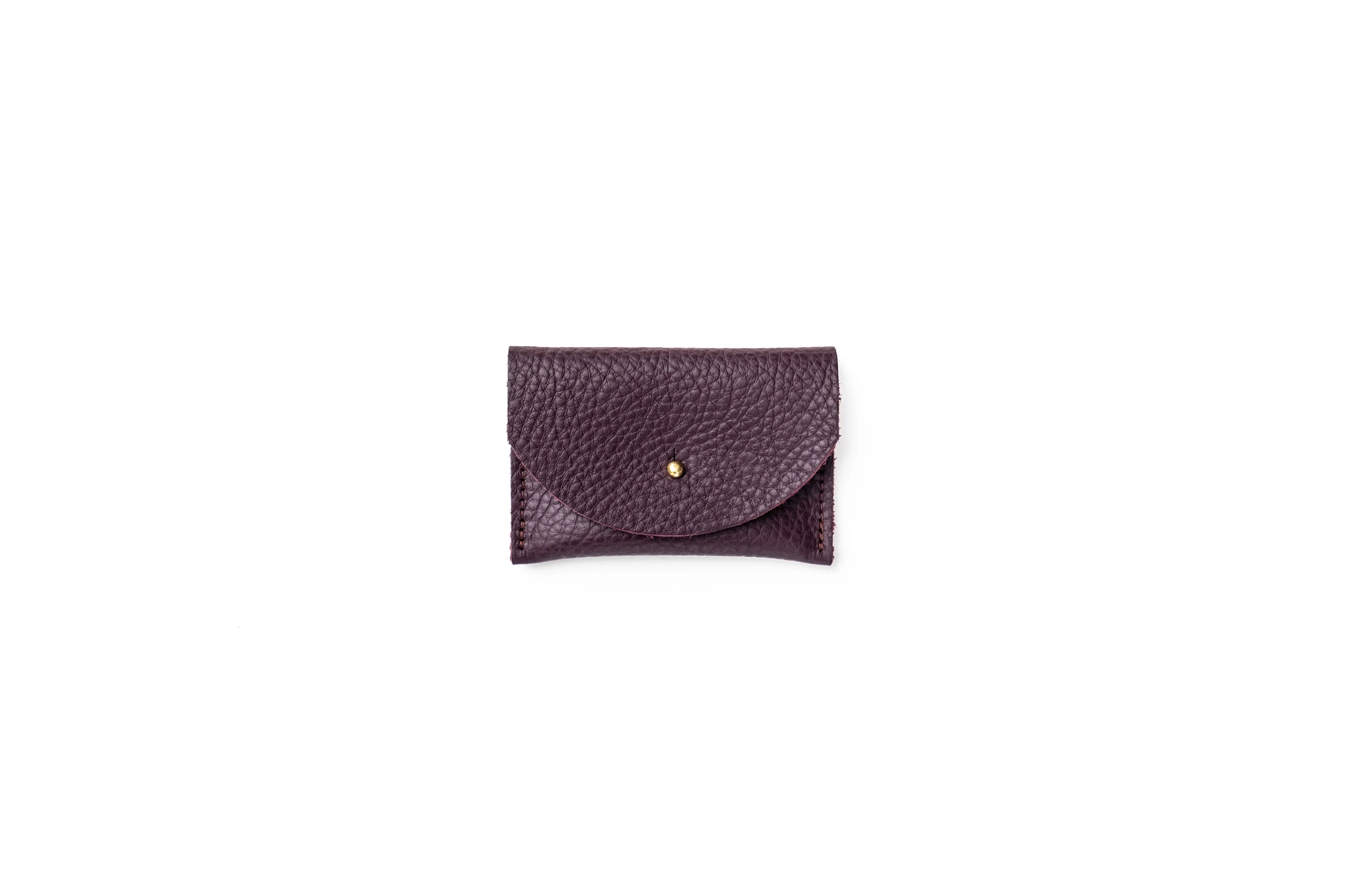 Cardholder Plum Leather