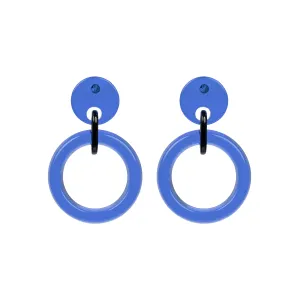 Carla Small Blue Drop Earrings