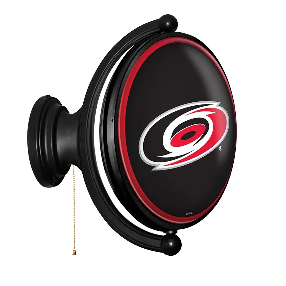 Carolina Hurricanes: Original Oval Rotating Lighted Wall Sign