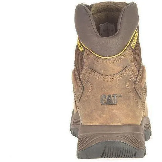 CAT Men's Diagnostic Hi Waterproof Insulated Steel Toe Work Boot - Brown- P89940