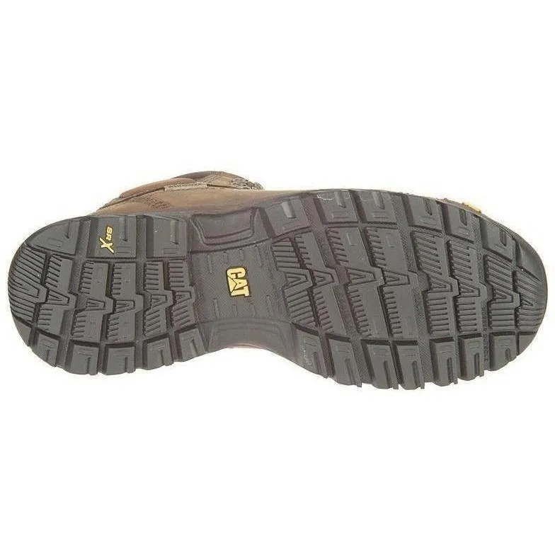 CAT Men's Diagnostic Hi Waterproof Insulated Steel Toe Work Boot - Brown- P89940