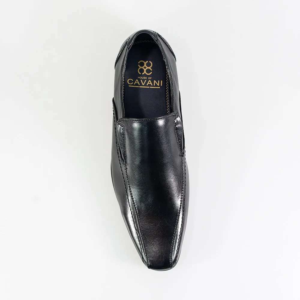 Cavani Strata Black Formal Shoes