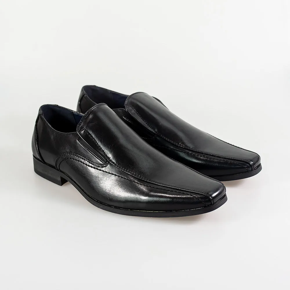 Cavani Strata Black Formal Shoes