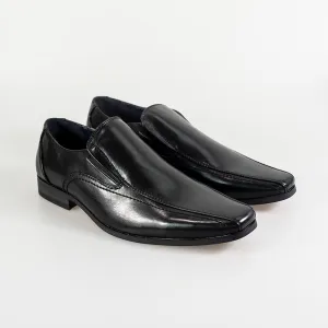 Cavani Strata Black Formal Shoes