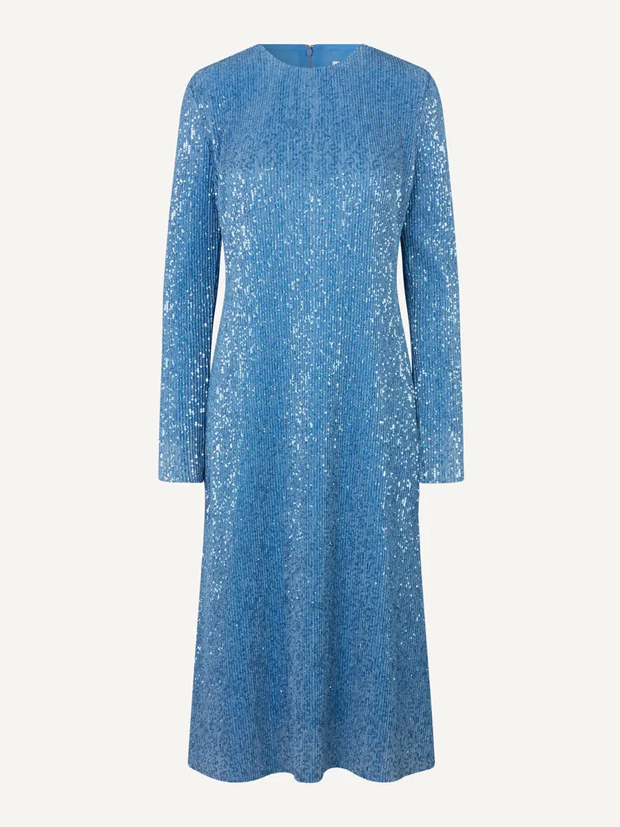 Celsia Dress - Hydrangea