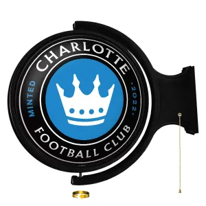 Charlotte FC: Original Round Rotating Lighted Wall Sign
