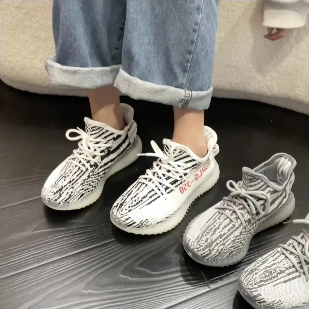 Chic Letter Lace-Up Platform Athletic Shoes