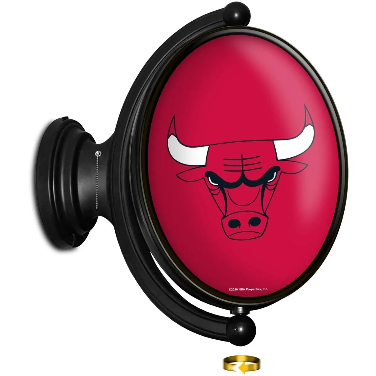 Chicago Bulls: Original Oval Rotating Lighted Wall Sign