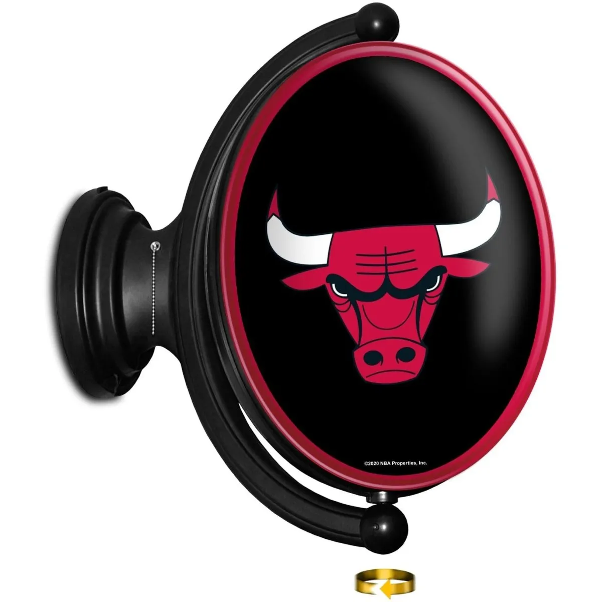Chicago Bulls: Original Oval Rotating Lighted Wall Sign