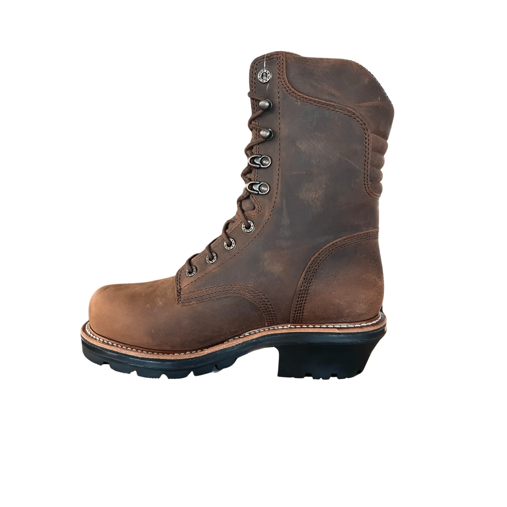 Chippewa Men's Thunderstruck 9 Inch Waterproof Insulated Composite Toe Logger Work Boots - Brown