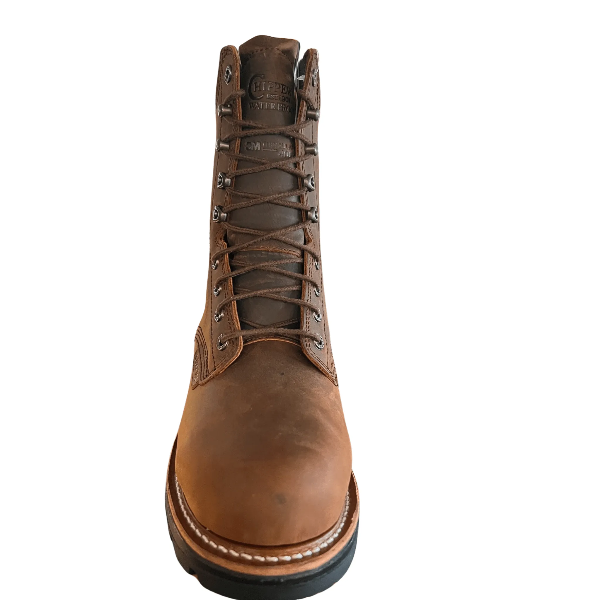 Chippewa Men's Thunderstruck 9 Inch Waterproof Insulated Composite Toe Logger Work Boots - Brown