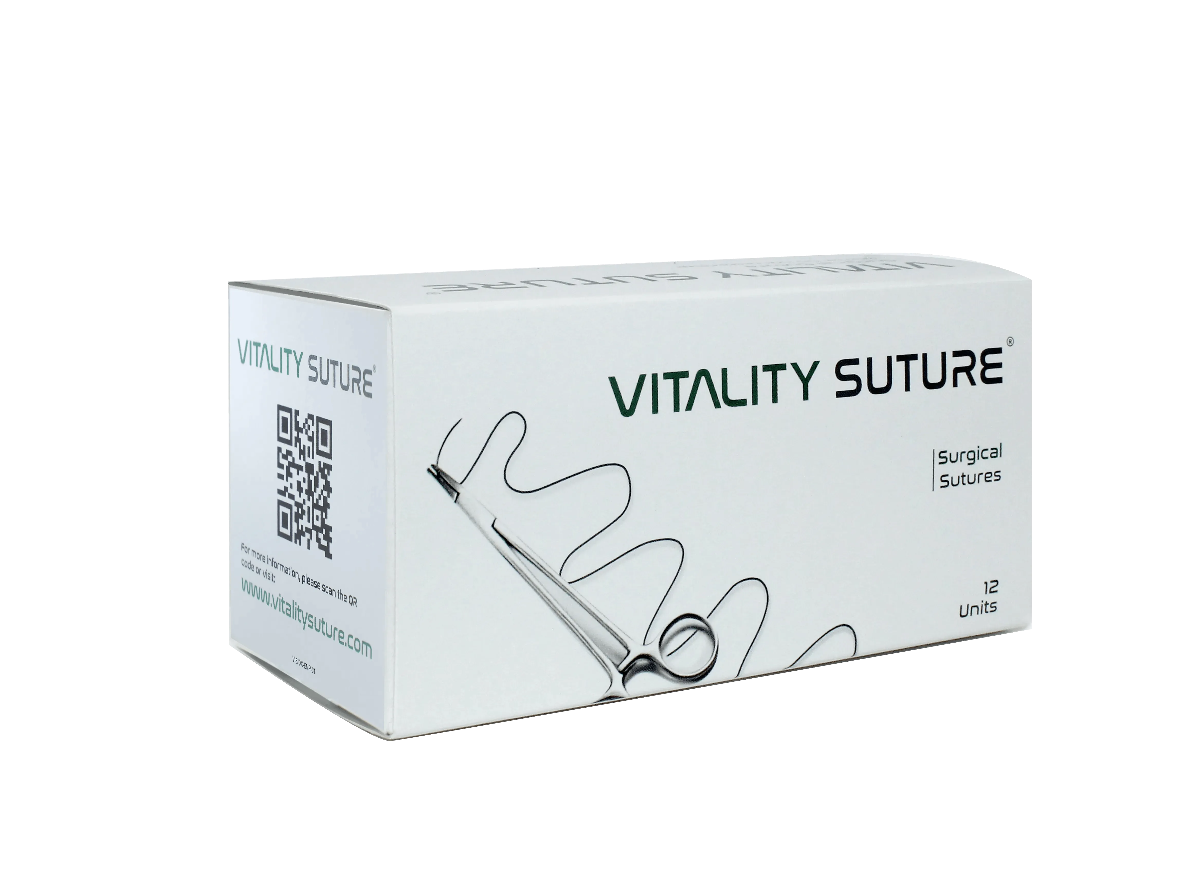 Chromic Gut Suture 4-0, 27" Thread with 19mm, 3/8 Reverse Cutting Needle. Brown. - Vitality™(Box of 12)