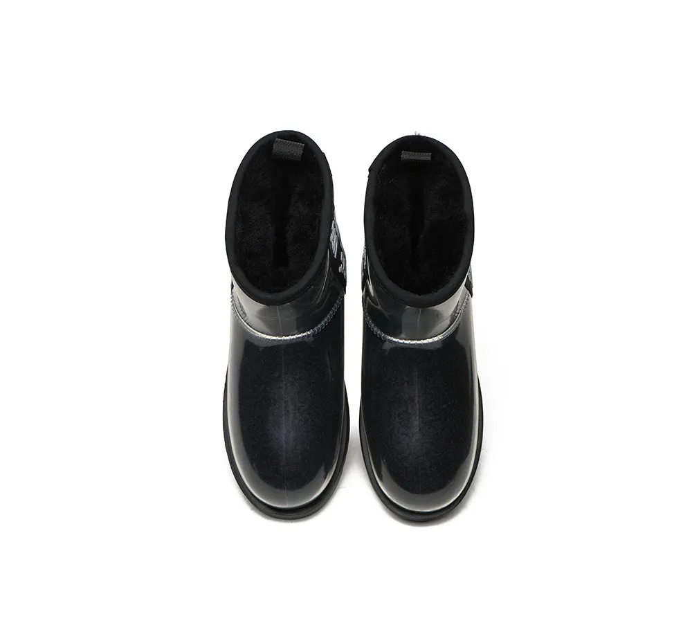 Clear Waterproof and Shearling Classic Boots