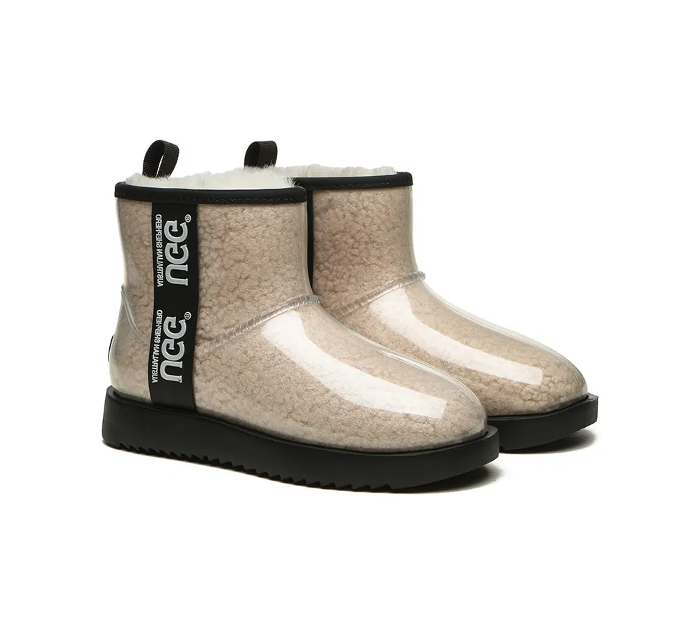 Clear Waterproof and Shearling Classic Boots
