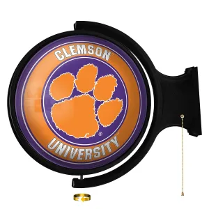 Clemson Tigers: Original Round Rotating Lighted Wall Sign