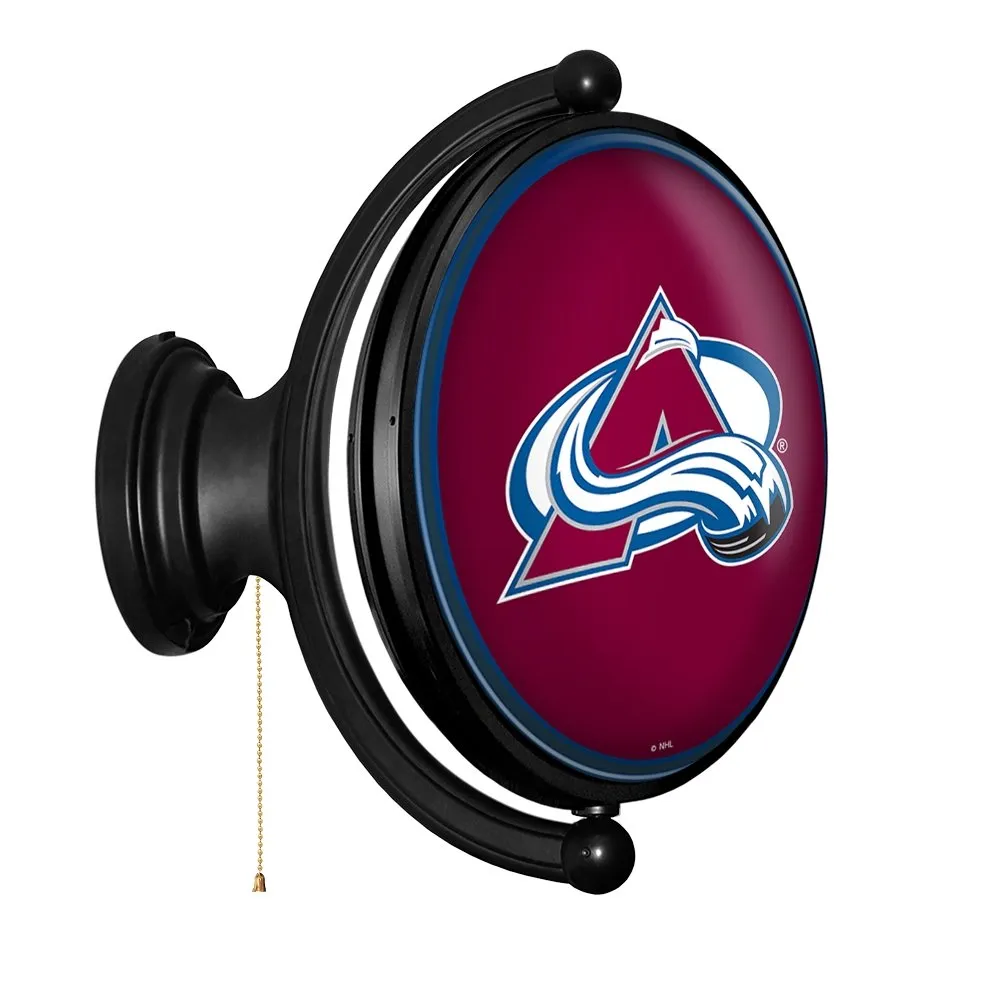 Colorado Avalanche: Original Oval Rotating Lighted Wall Sign