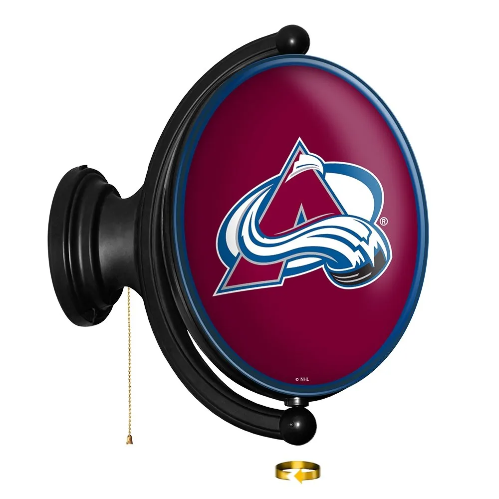 Colorado Avalanche: Original Oval Rotating Lighted Wall Sign