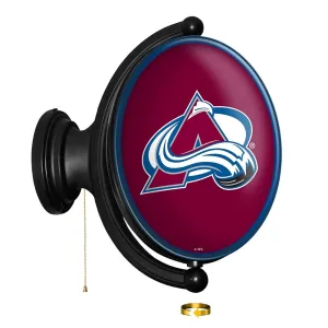 Colorado Avalanche: Original Oval Rotating Lighted Wall Sign