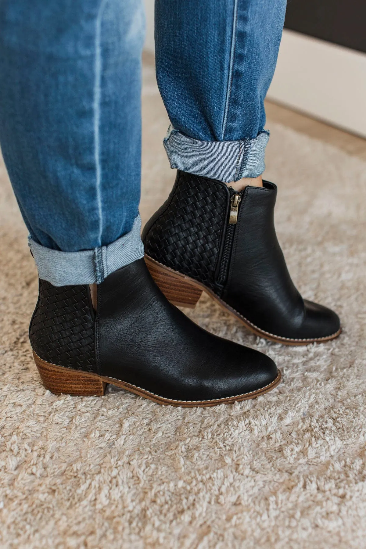 Corky's Half N Half Booties- Black
