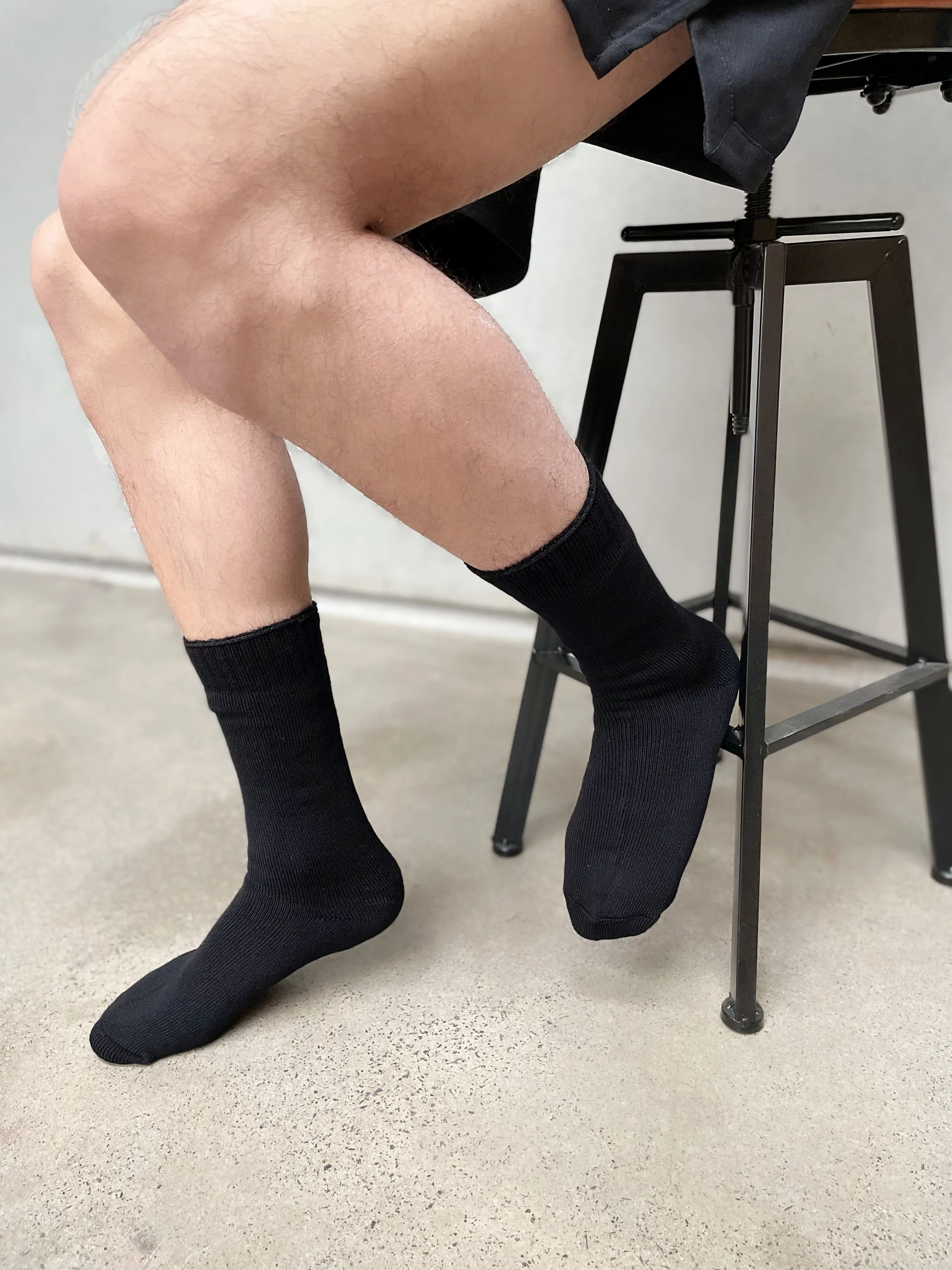 Cotton Loose Top Socks - NO SEAM - Sky Blue