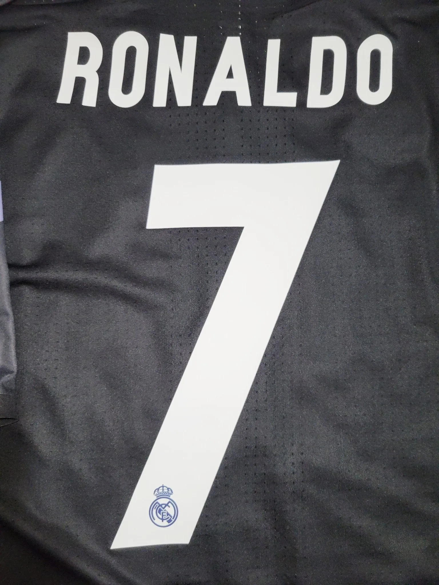 Cristiano Ronaldo Real Madrid 2016 2017 PLAYER ISSUE ADIZERO Third Soccer Jersey Shirt XL SKU# AI5138