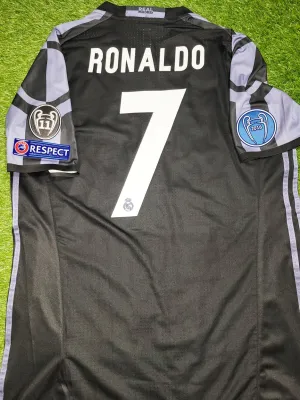 Cristiano Ronaldo Real Madrid 2016 2017 PLAYER ISSUE ADIZERO Third Soccer Jersey Shirt XL SKU# AI5138