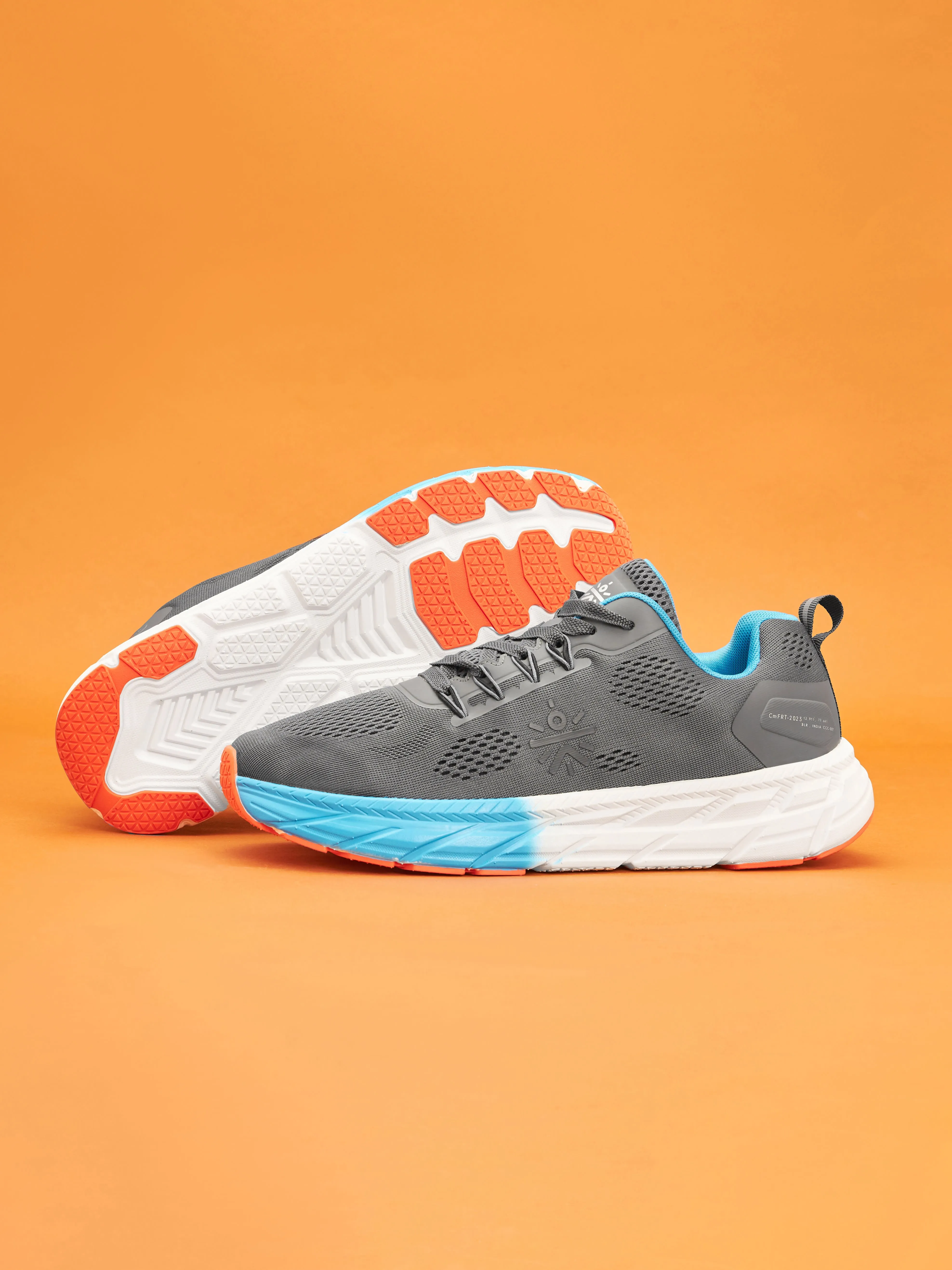 cult EZ  Ryde Men Running Shoes - Carbon Grey/Blue