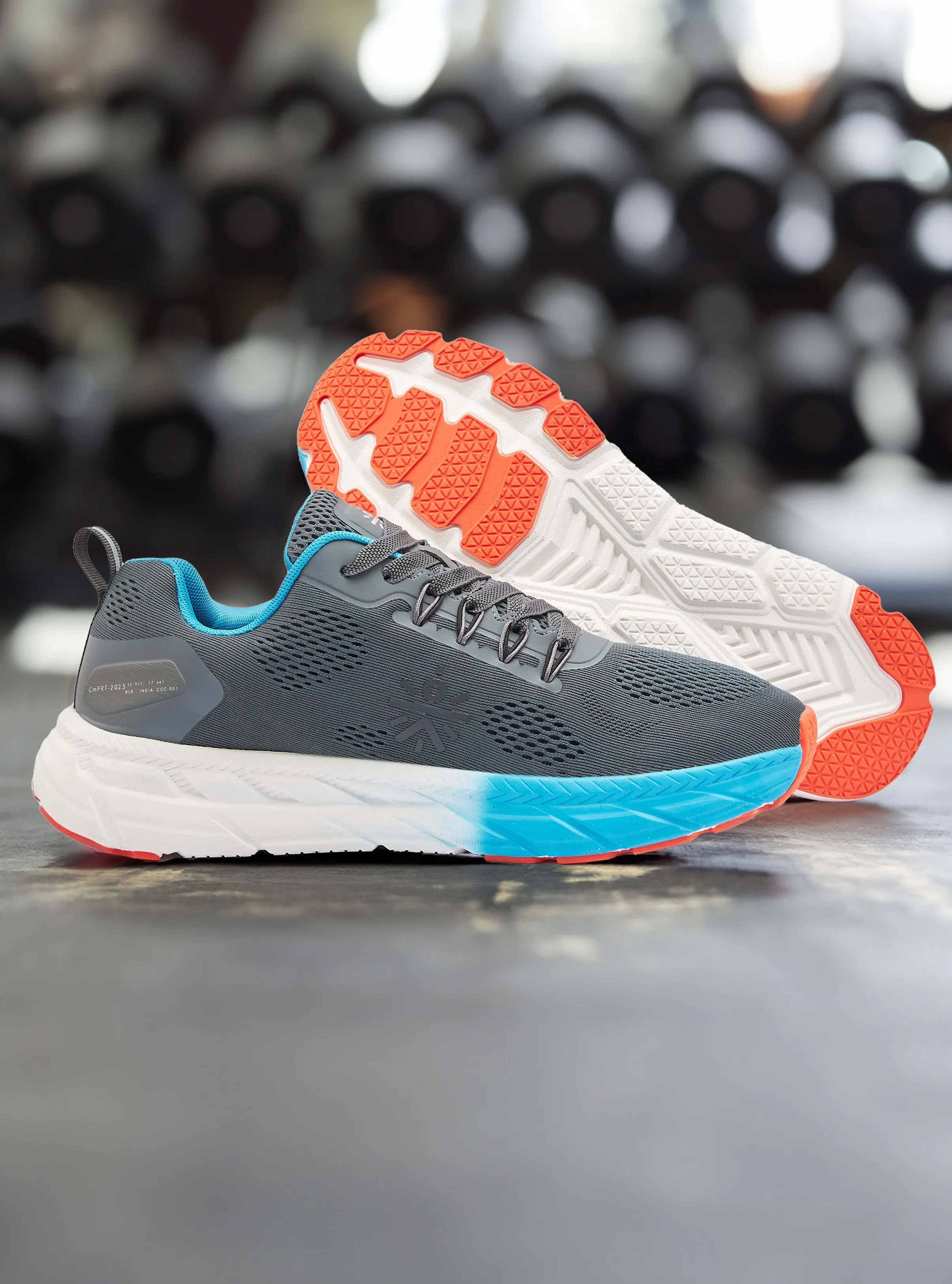 cult EZ  Ryde Men Running Shoes - Carbon Grey/Blue