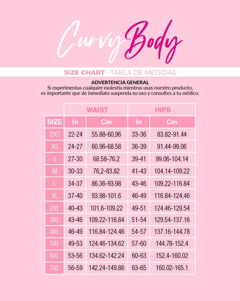 Curvy Body Smart Fit Extra hip & Butt Stretch Faja #8371