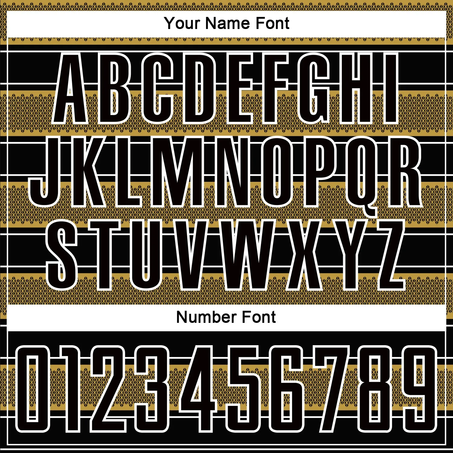 Custom Black Old Gold-White Geometric Shapes And Line Sublimation Soccer Uniform Jersey
