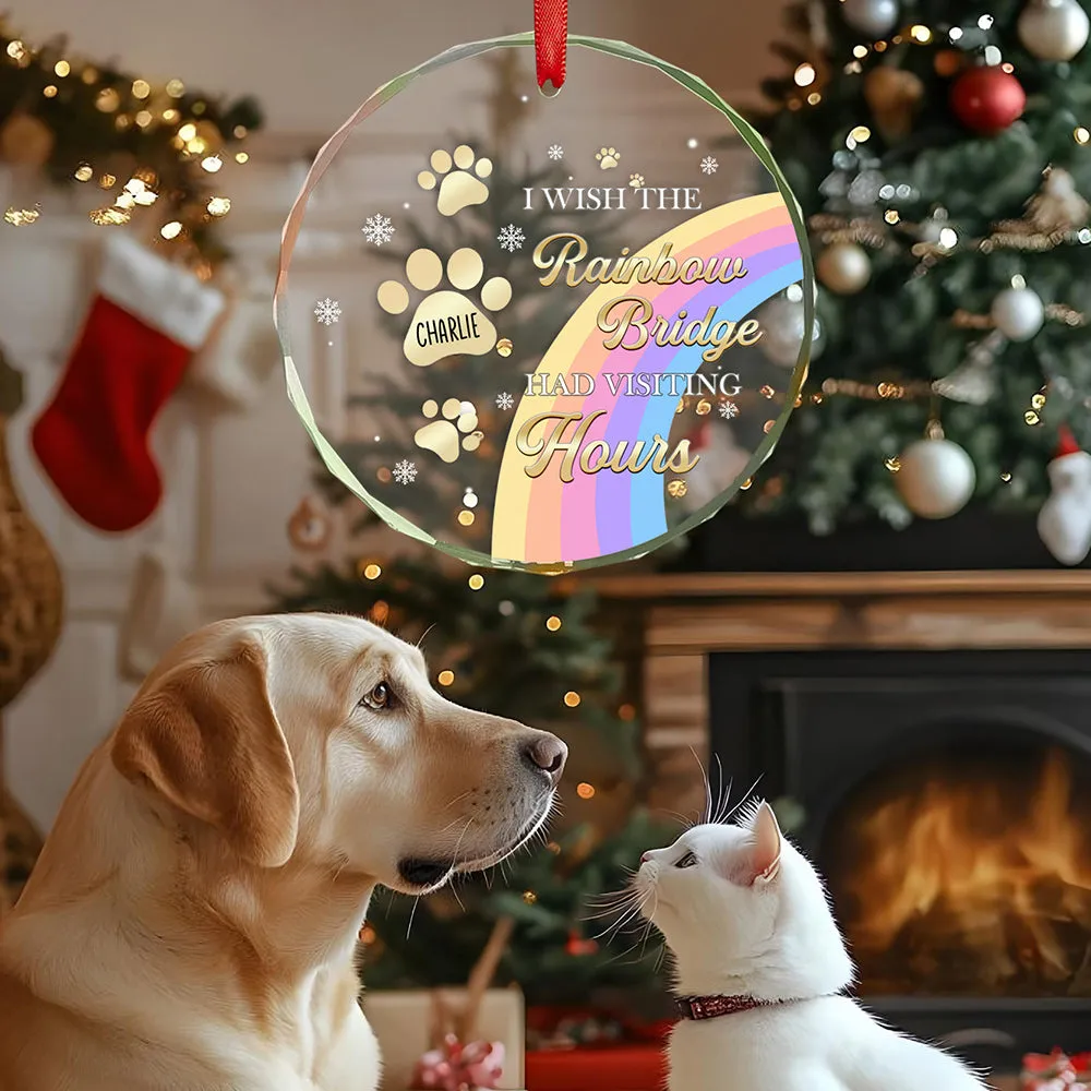 Custom Memorial "The Rainbow Bridge" Ornament