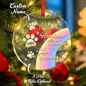 Custom Memorial "The Rainbow Bridge" Ornament