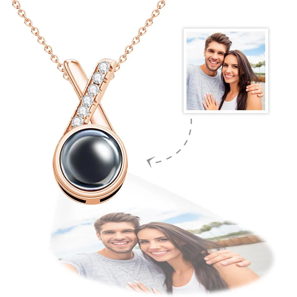 Custom Photo Projection Necklace Memorial Photo Necklace