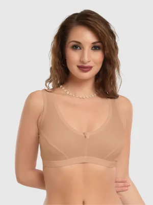 Daisy Dee Beige Non Padded Non Wired Full Coverage Sports Bra NLRA-Beige