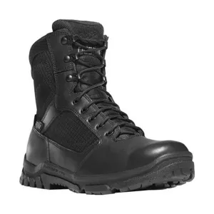 Danner Men's 8 Inch Lookout Side-Zip Boot Plain Toe Work Boots - Black