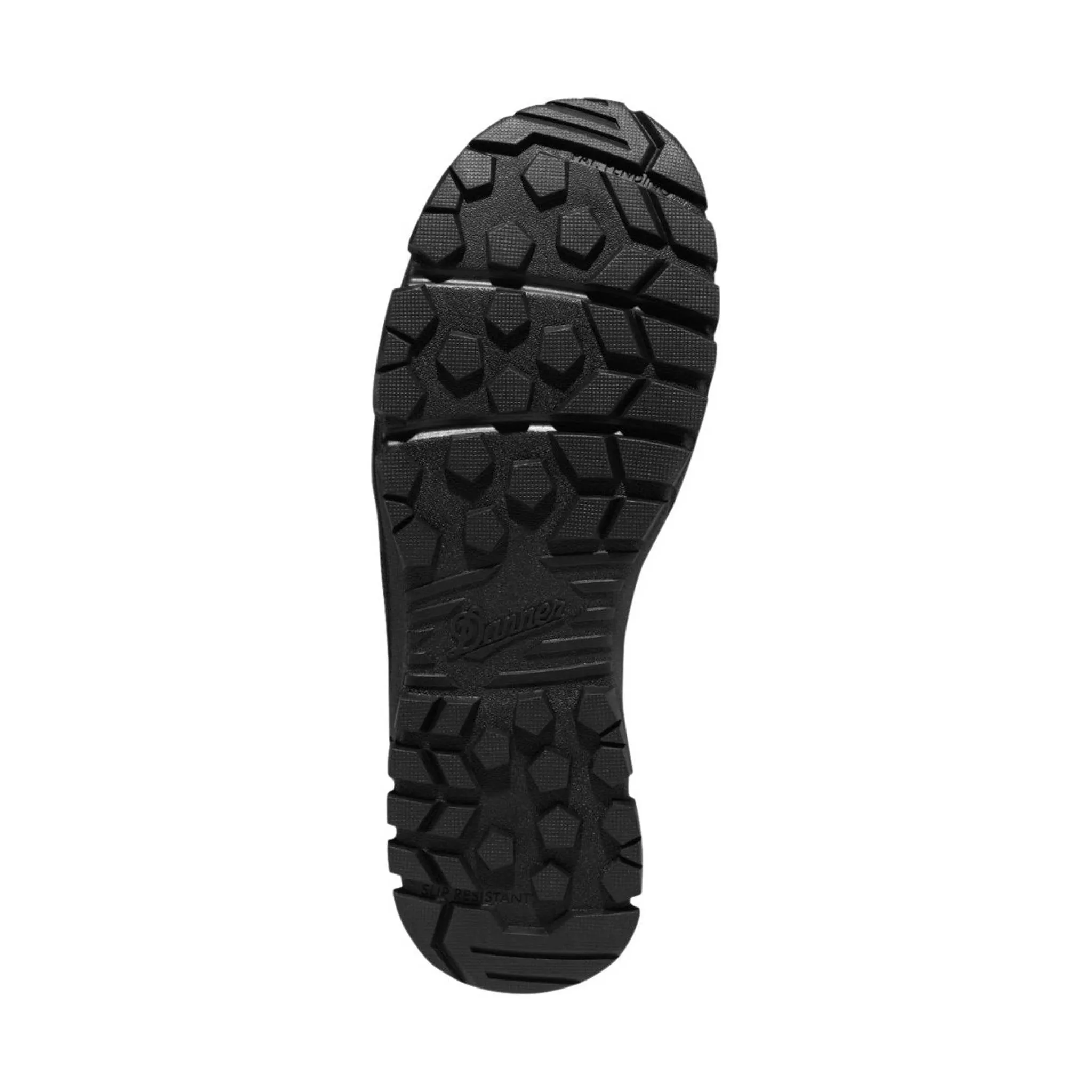 Danner Men's 8 Inch Lookout Side-Zip Boot Plain Toe Work Boots - Black