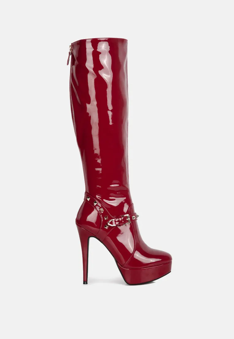 Daphne Stiletto Heeled Mid Calf Boots By Ruw