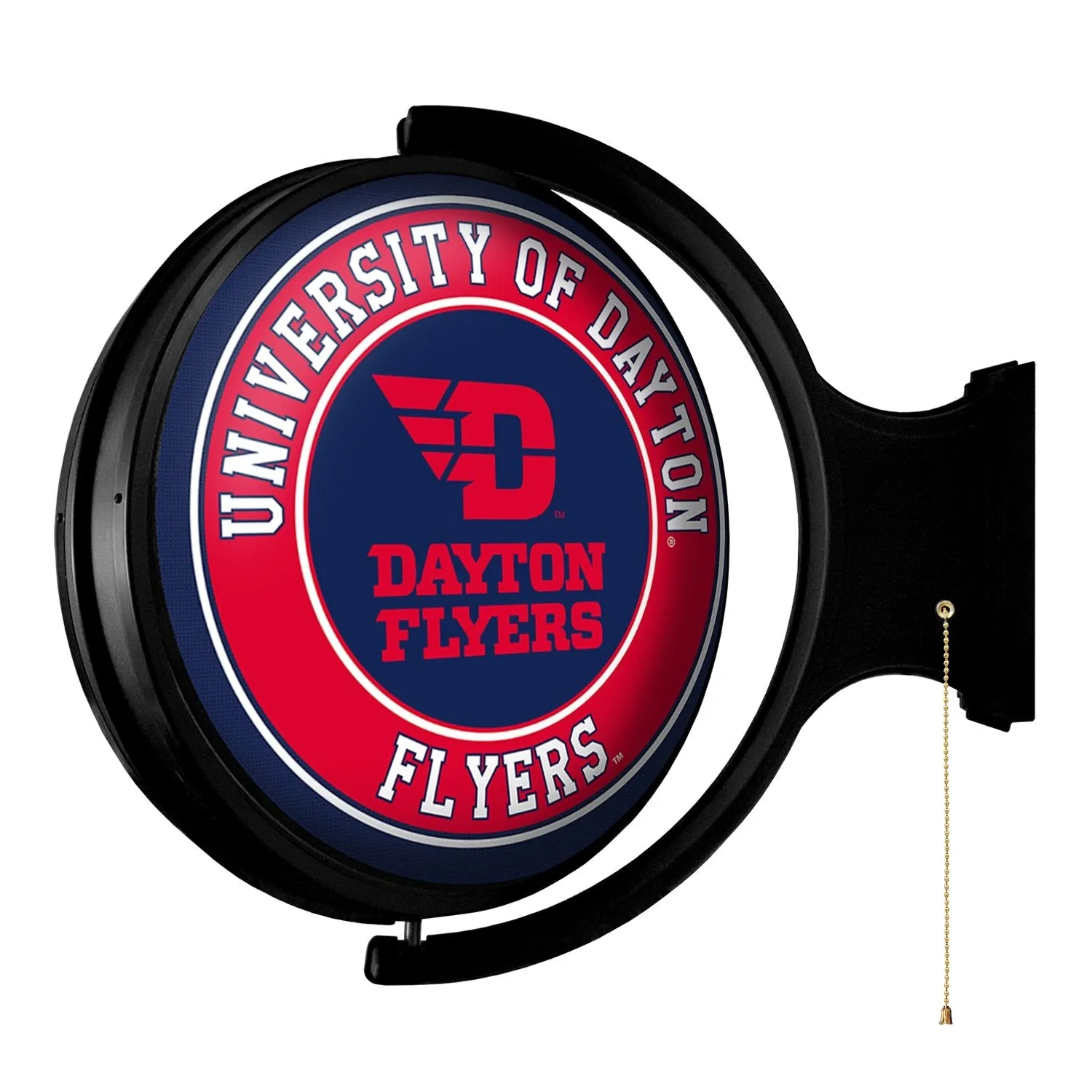 Dayton Flyers: Flyers - Original Round Rotating Lighted Wall Sign