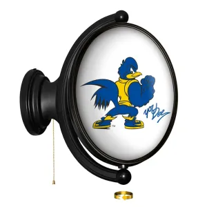 Delaware Blue Hens: Mascot - Original Oval Rotating Lighted Wall Sign