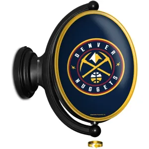 Denver Nuggets: Original Oval Rotating Lighted Wall Sign