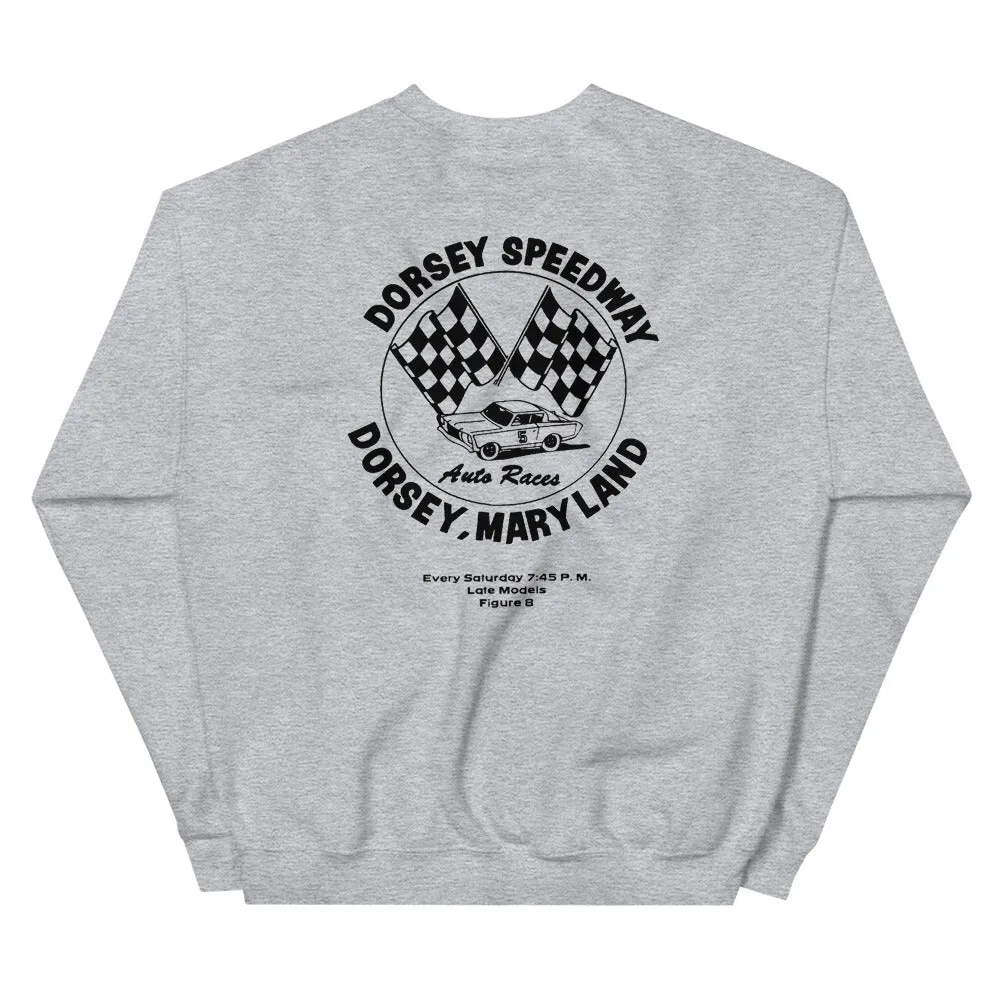 Dorsey Speedway Vintage Logo replica Unisex Gray Sweatshirt S-5XL