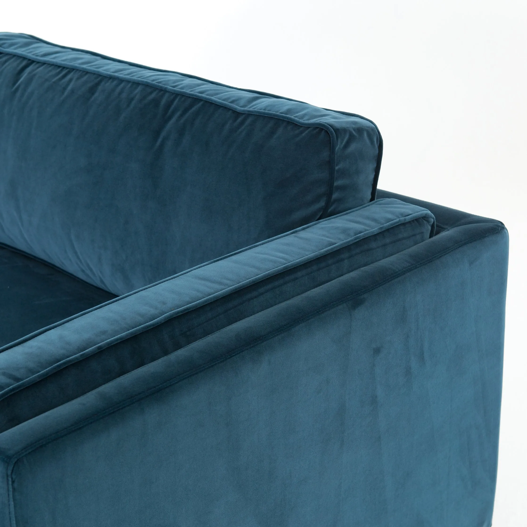 Emery Velvet Sofa - Sapphire Bay