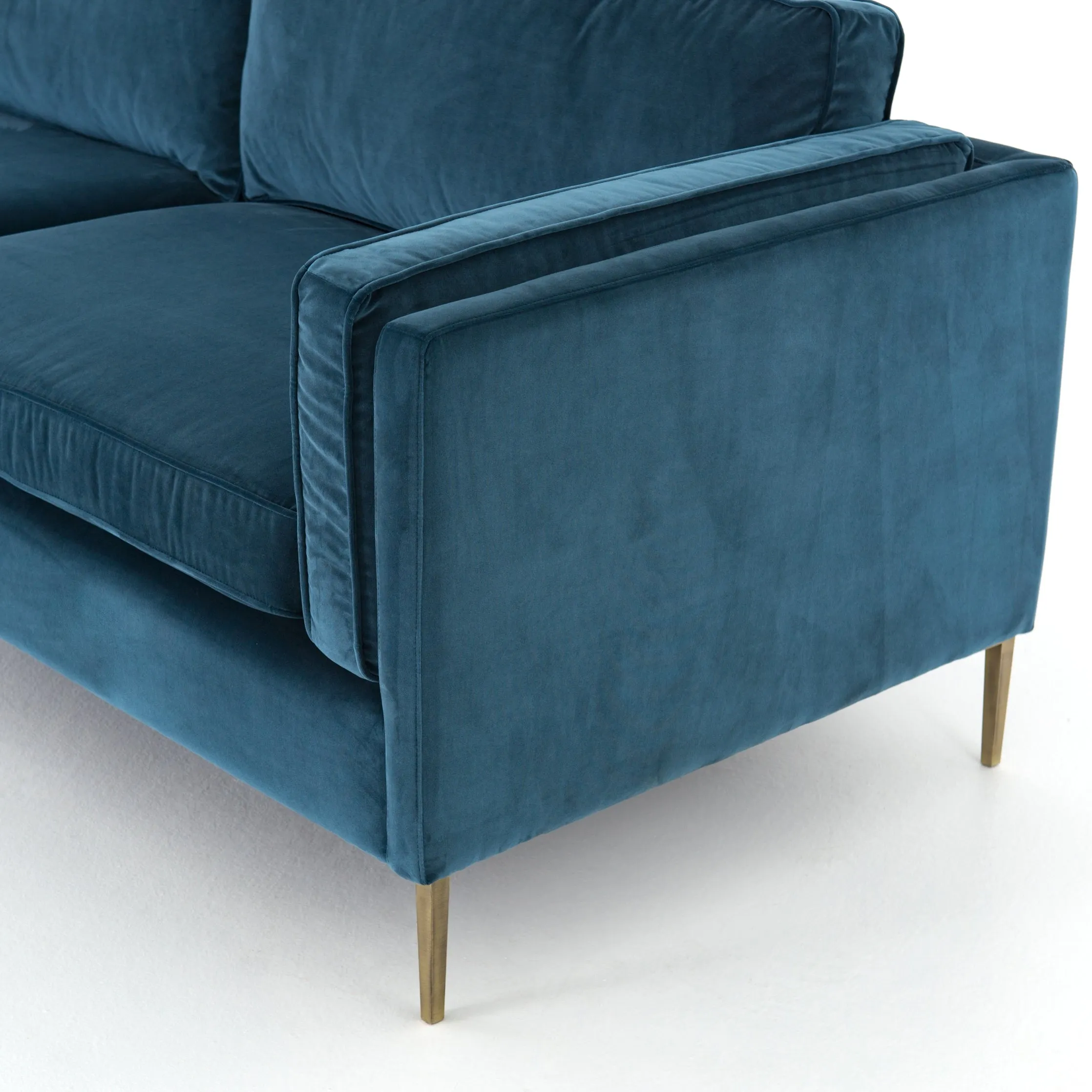 Emery Velvet Sofa - Sapphire Bay