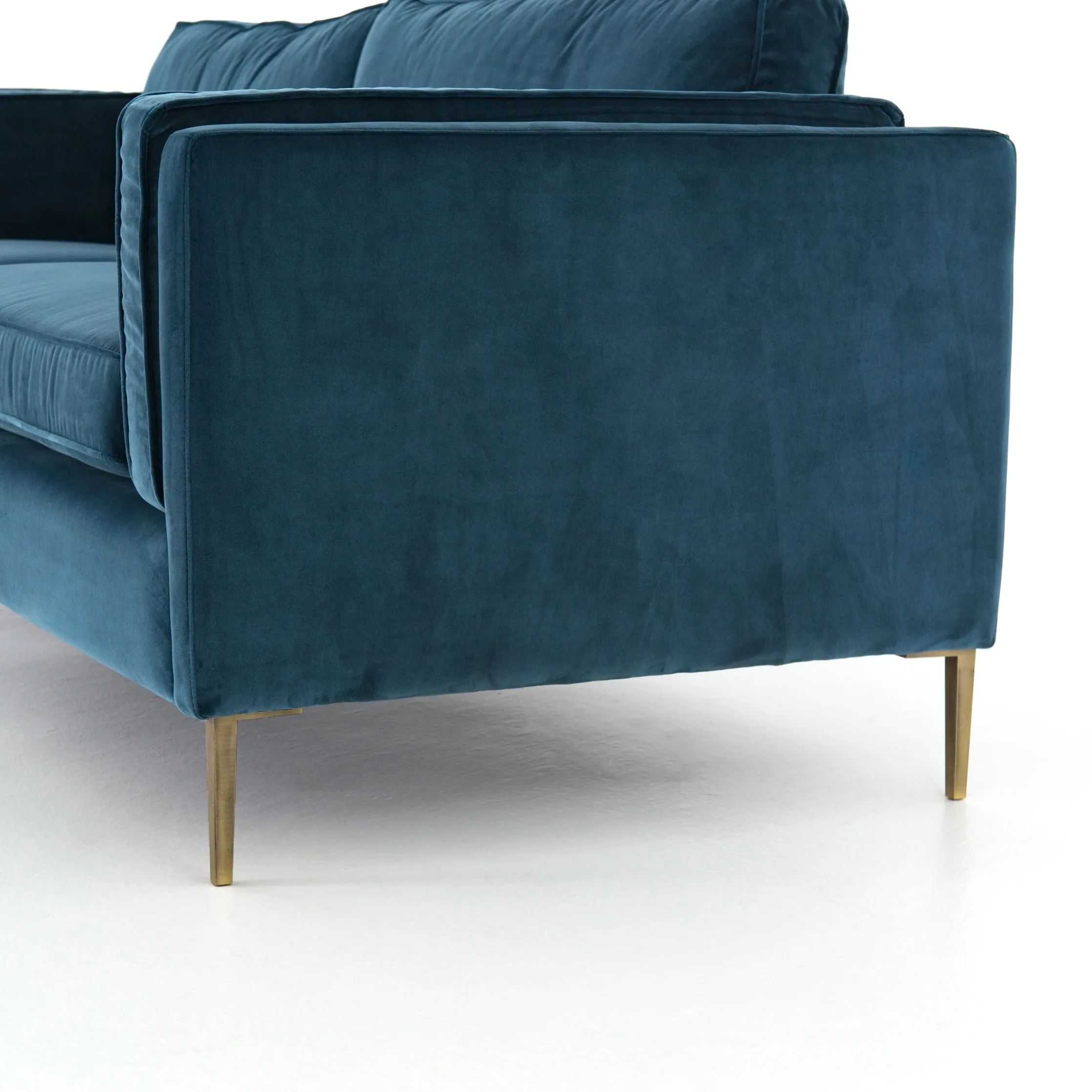 Emery Velvet Sofa - Sapphire Bay