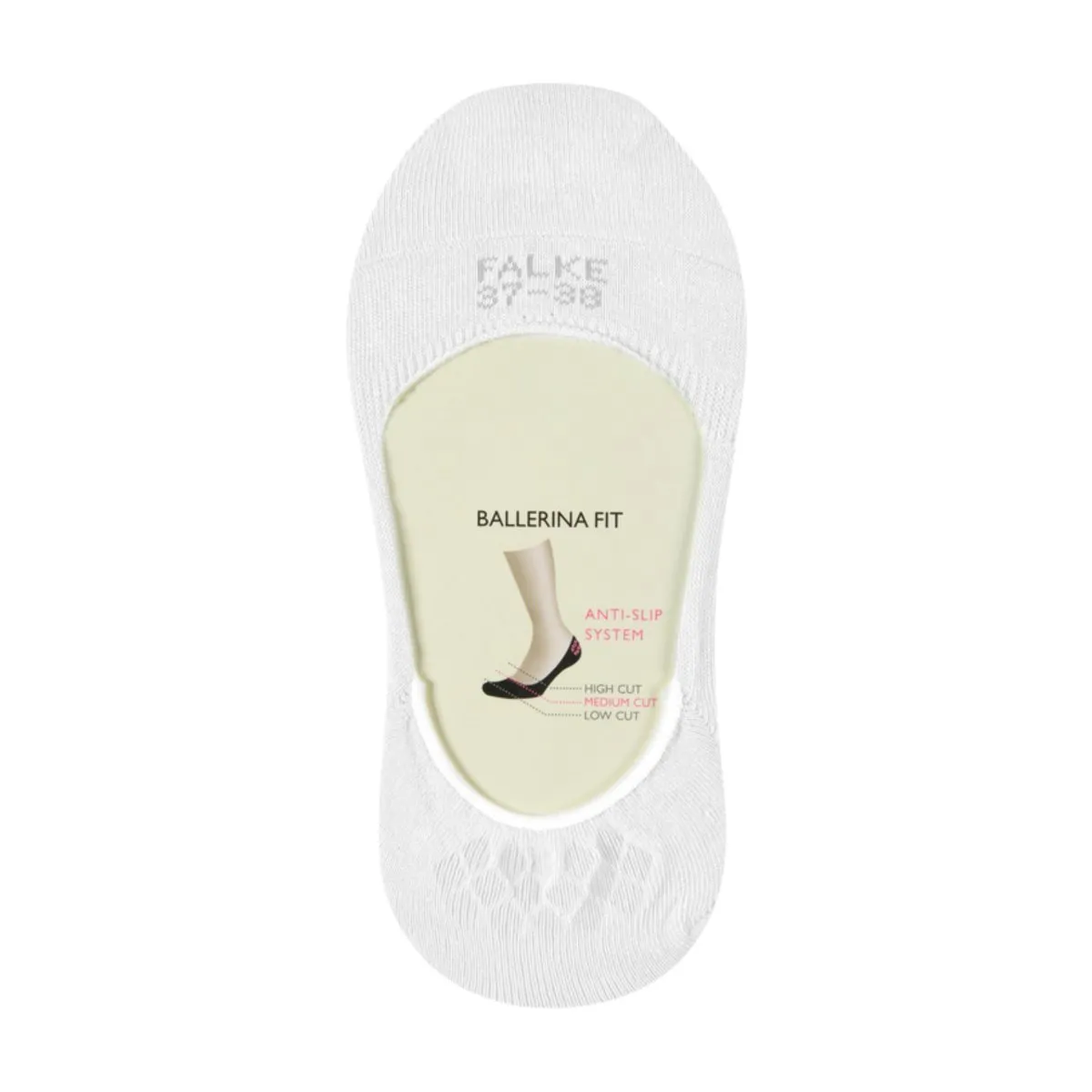 Falke Women's Step Medium Cut Invisible/No-Show Socks White