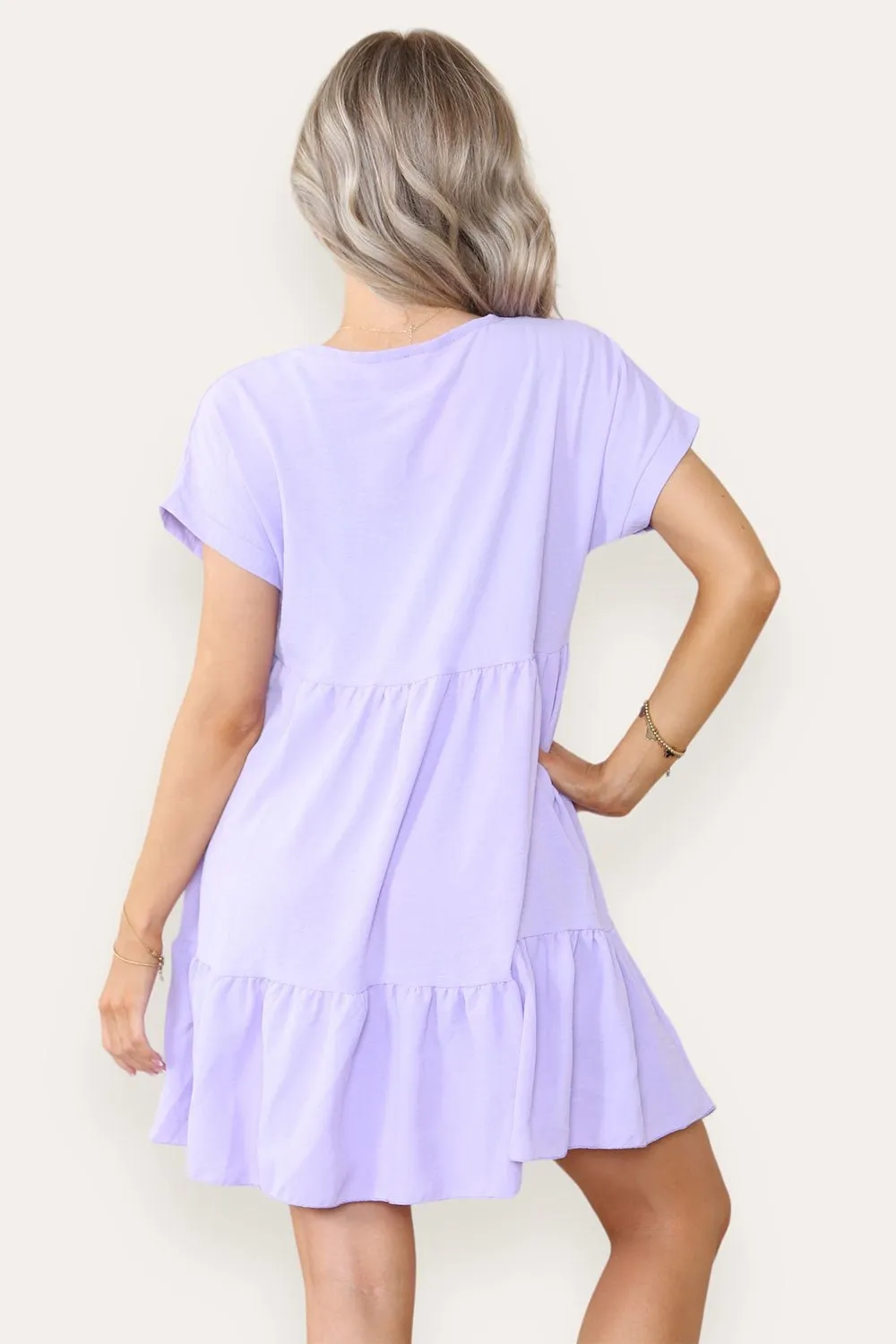 Fancy Style Tiered Smock Dress