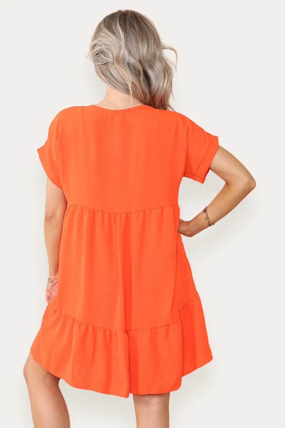 Fancy Style Tiered Smock Dress