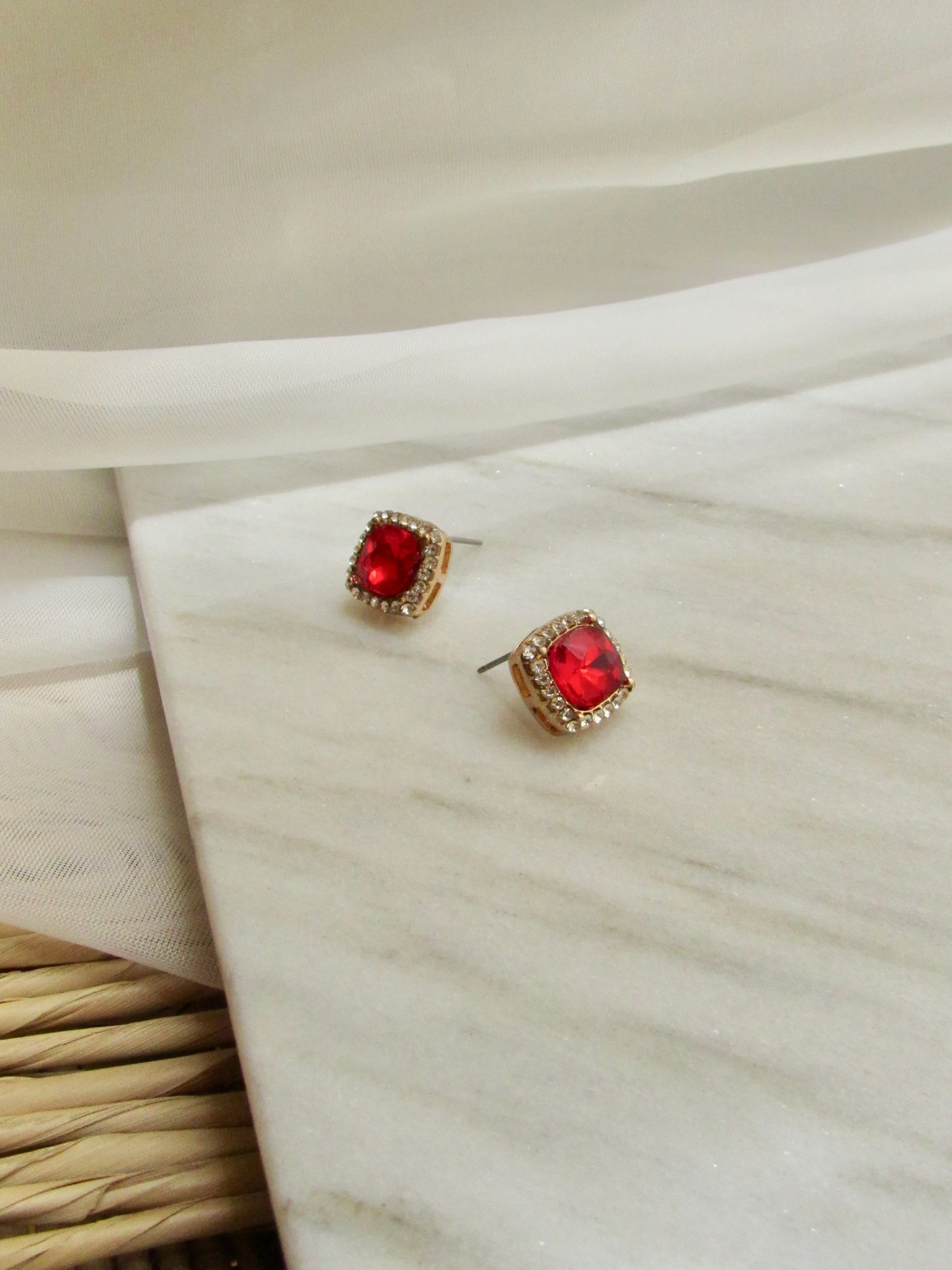 Fanna Crystal Stud Earrings