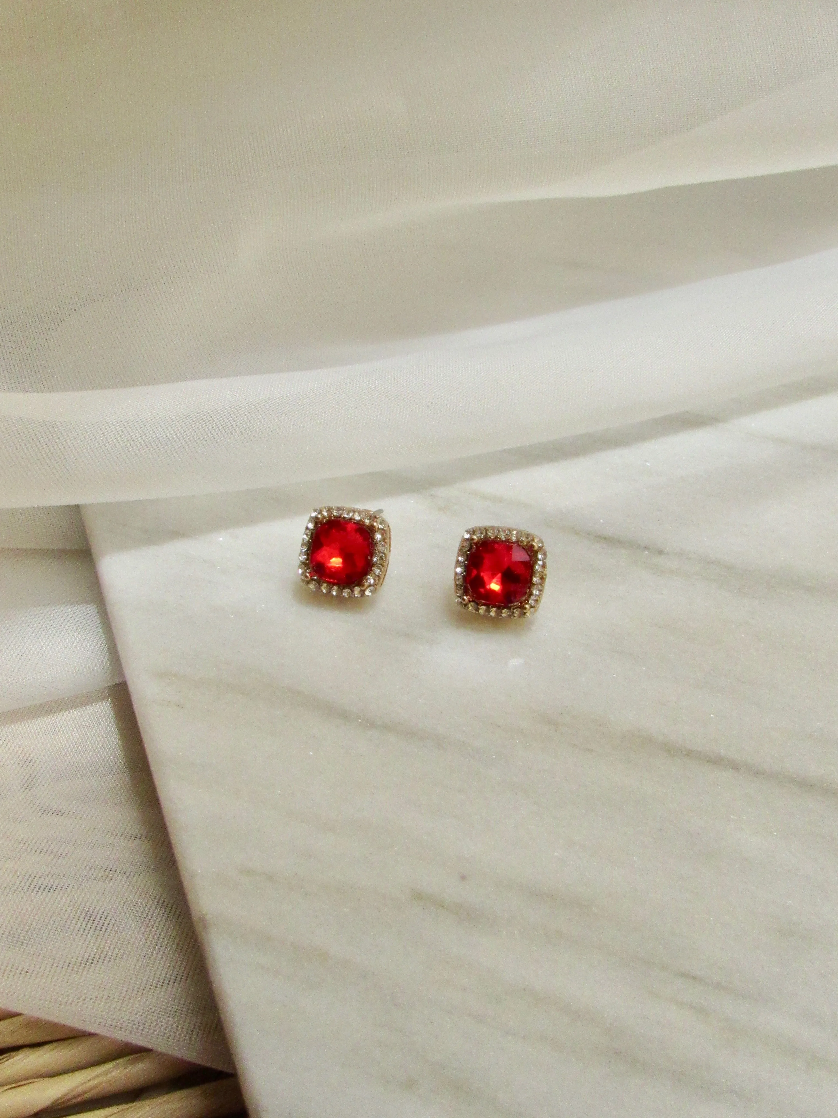 Fanna Crystal Stud Earrings